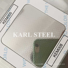 Feuille de Kem008 gaufrée par couleur d&#39;acier inoxydable 410 d&#39;acier inoxydable
